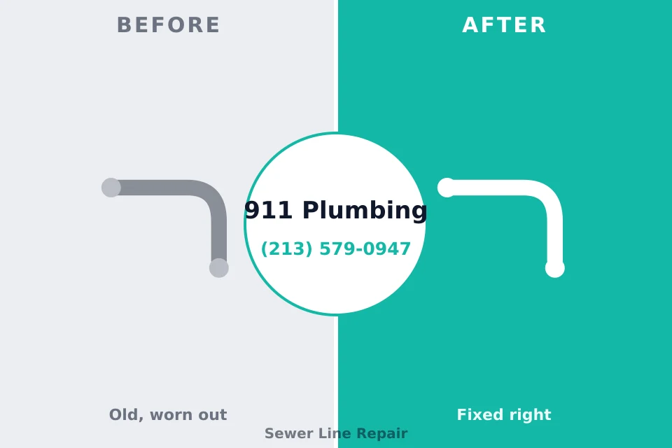 Before and after: plumbing company Brushy Creek, TX
